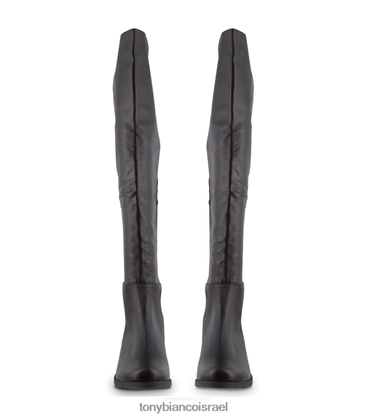 מגפיים בגובה הברך | נשים שחור לוקס/שחור מיקרו סטרץ\ Tony Bianco Panache מגפיים ארוכים 8BNR8T458